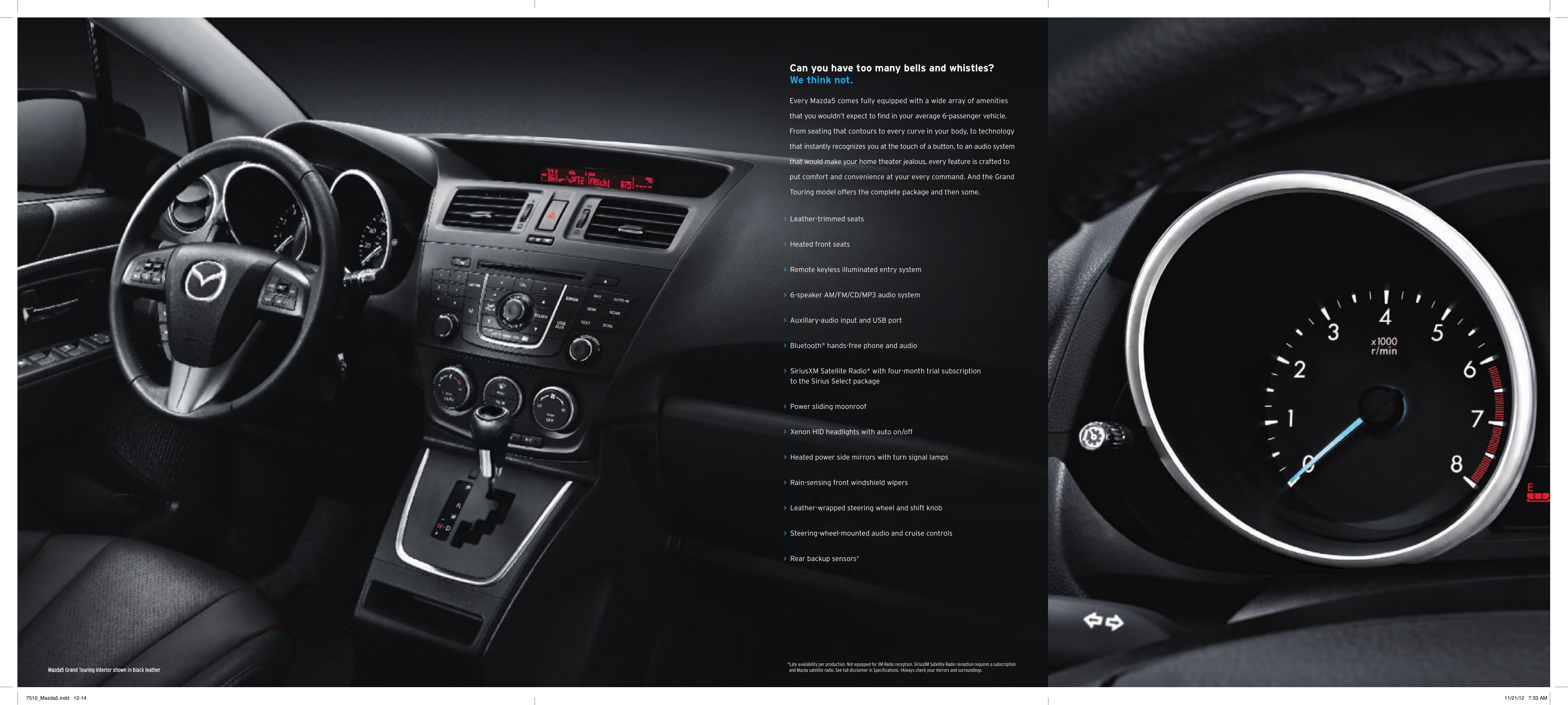 2013 Mazda 5 Brochure Page 4